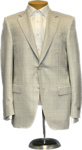 Canali Light Gray Wool and Silk Sportcoat 54