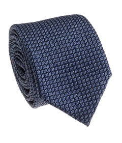 Geoff Nicholson for Guffey's of Atlanta Petro Blue Purple Silk Grenadine Tie