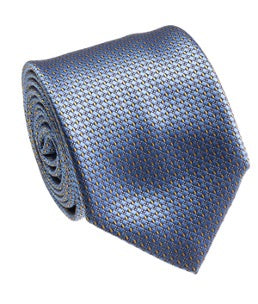 Blue Gold Silk Tie