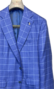 Blue Windowpane Sport Coat