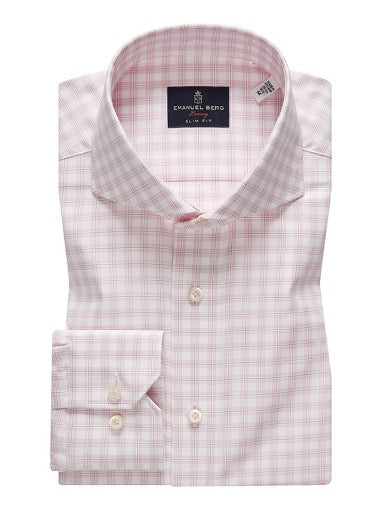 Emanuel Berg Pink Twill Sport Luxury Shirt