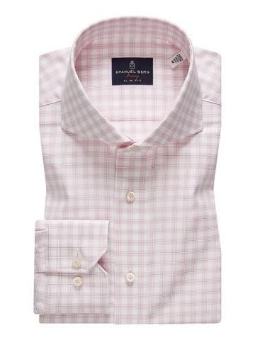 Emanuel Berg Pink Twill Sport Luxury Shirt