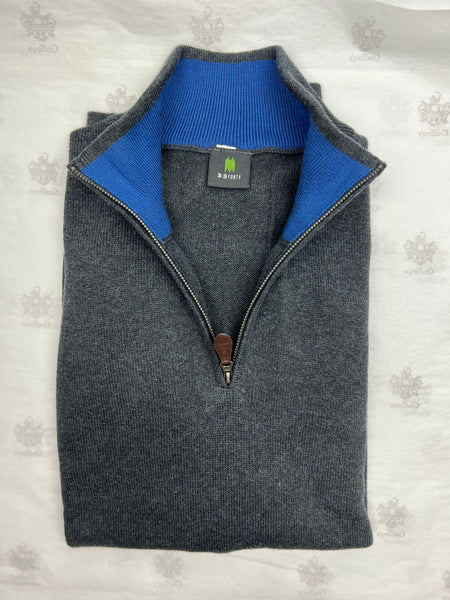 33 FORTY Quarter Zip Sweater L Charcoal