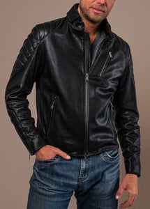 Fireblade Black Leather Jacket Size 52